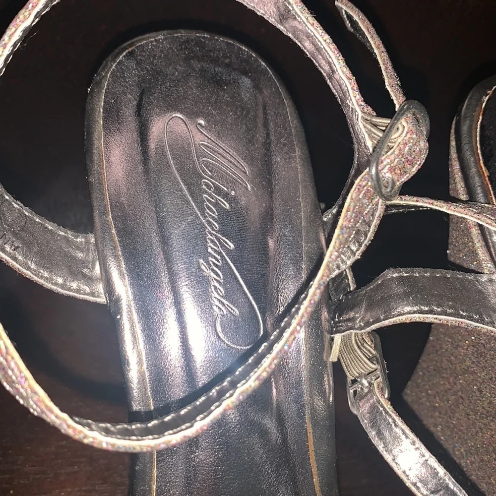 Michaelangelo heel sandal rhinestones